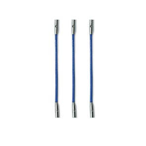ChiaoGoo TWIST blue X-flex korte kabel voor naaldpunten