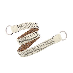 Handtag XL braided strap(MA119crema)