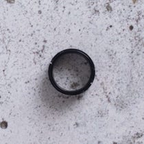 Telring zwart (maat 10/19.8 mm)