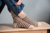 Jyllinge - smal gestreepte sokken